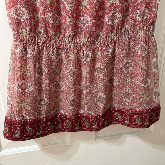 EUC MNG Mango Womens size 6 Drop Waist Sleeveless Beaded Dress - Picture 6 of 8